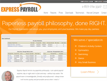 Tablet Screenshot of express-payroll.com